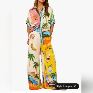 Colorful Graphic Women's Pants